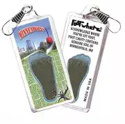 Minneapolis FootWhere® Souvenir Zipper-Pull. Made in USA