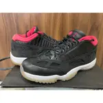 NIKE AIR JORDAN 11 LOW IE OG BRED US10 黑白紅 919712-023