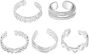[BESTYASH] Adjustable Decorative Toe Rings for Women Unique Jewelry Comfortable Material for Beach and Casual Outfits Stackable Design for Stylish Looks *