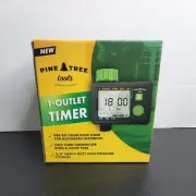 Pine Tree Tools 1 outlet Timer - Programmable Timer For Garden Hose, Automatic