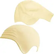 KUYYFDS Bald Cap for Adults with Hairnets 4Pcs Halloween Latex Makeup Bald Caps for Wig Elastic Realistic Bald Wig for Halloween Cosplay Costume Films Movies