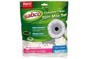 Sabco 20cm Microfibre Refill Head Replacement For Smart Spin Mop Floor Cleaner