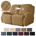 Waterproof Sofa Cover Jacquard Elastic Plain Recliner Protector 1/2/3/4 Seater