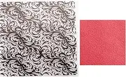 Filigree Background Texture Plastic Embossing Folders for Cards Making Swirls Leaves Embossing Letter Stencils for DIY Paper Crafts Scrapbooking Polymer Clay Texture Tools