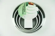 4 Tier Round Cake Tin, Pan Set Impressive Cookware
