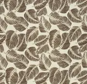 Schumacher Large Tropical Leaf Print Fabric- Costa Rica Chocolate 1.25 yd 176192