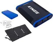 Kings 12AH Lithium Portable Value Pack 70W Solar Panel+ 65W Adapter+ Power Bank