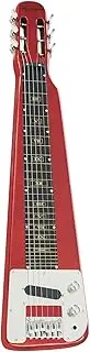 Karrera Guitar 6 String Lap Steel Slide Hawaiian and Blues Music - Metallic Red