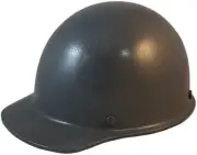 MSA Skullgard Cap Style Hard Hat - Custom Painted Textured Gunmetal