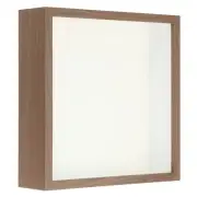 9x9 Shadow Box Frame Wood Dried Flower Display Stand Floating Photo Frame Brown