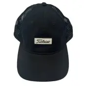 Titleist Golf SnapBack Hat, Black Charleston Mesh Adjustable [NWT]