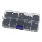 550Pcs Black Flat Washer Assortment Kit 8 Sizes Metric Ring Washers Machinery