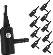 TINEASUR Plastic Locking Tire Chuck Set Pcs Air Compressor Nozzle Attachments Versatile Air Pump Nozzle for Car Bicycle Tire Inflation