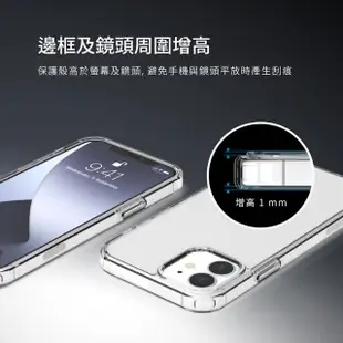 【Just Mobile】iPhone 12 mini 5.4吋 TENC Air 國王新衣氣墊抗摔保護殼 透明(iPhone 保護殼)