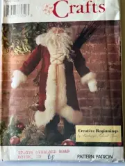 New Uncut FF Decorative 45" Father Christmas Sewing Pattern, Simplicity 8100