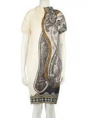 Two-Tone Pattern Dress