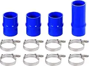 Silicone Hose Kit Intercooler Hose Boot Kit With Clamps Compatible with Dodge Cummins 2003-2007 (Blue)