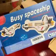 Busy Spaceship Screwdriver Board Set Hands On Toddlers Rocket Space NASA Bolts