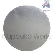 NEW! 5" PACK OF 10PC SILVER ROUND CARDBOARD CAKE BOARDS FOR CRAFT CAKES CUPCAKES