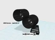 RHD - Audi A4 B6/B7 model A4/S4/RS4 Dual defroster vent gauge pod - 52mm Video