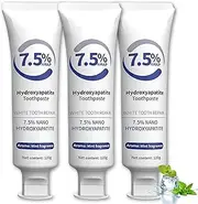 Hydroxyapatite Toothpastes for Enamel Protection and Tooth Strengthening,Whitening Toothpaste,Gentle Mint,Fresh Breath (3pcs)