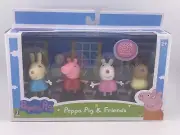 Peppa Pig Friends 4-Figure Pack Playset Peppa Pig Rebecca Rabbit Suzy Pedro-NEW!