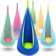 Kids Pod Swing Seat, Hanging Hammock Chair with Inflatable Pillow, Sensory Swing
