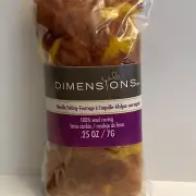 Dimensions FeltWorks 100% Wool 1) Gold Curly Roving 0.25oz Needle Felting Crafts