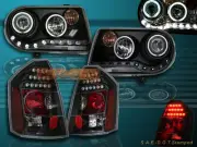 05-07 CHRYSLER 300C / SRT-8 PROJECTOR HEADLIGHTS TWIN HALO CCFL& LED TAIL LIGHTS (for: Chrysler)
