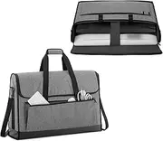 Trunab Monitor Carrying Case 24 Inch Padded Travel Bag Hold Up to 2 LCD Screens/TVs, Not Compatible with iMac or All-in-One Computer, with Accessories Pocket (Grey)