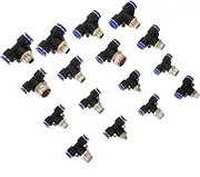 Generic 16pcs Air Tool Supply Heavy Duty Garden Hose Nozzle Abs Hose Nozzle Drain Copper