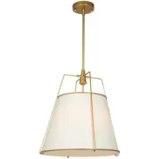 Artcraft Lighting SC13363BR Pullman LED 17 inch Brass Pendant Ceiling Light