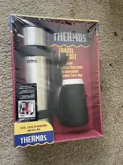 Very RARE THERMOS Stainless Steel 1.8L Vacuum Insulated Flask Bottle & Mug NEW