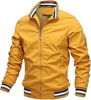 [LIUHD] Lightweight Bomber Jacket Men's Windbreaker Bomber Jacket Army Cargo Outdoors Clothes Casual Streetwear