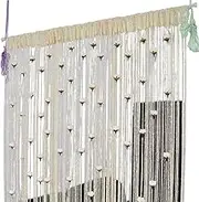SUIOPPYUW Add Touch of Elegance with Rose Thread Door Beads Curtain String Curtain with Roses Door Screens for Keeping Out Flies, E, 1x2 m