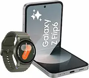 [Samsung] Galaxy Z Flip6 AI Smartphone, 512GB, Silver Shadow + Galaxy Watch7 40mm, Bluetooth, Green