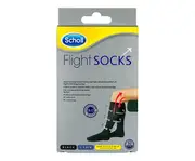 Scholl Flight Socks Black Unisex Size AU 9 - 12 - 1 Pair