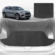 6D Diamond Car Boot Mat for Jaguar F-PACE X7612016-Current-Cargo Mat-Black-Outback GT