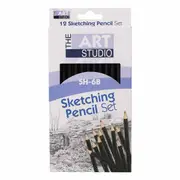 The Art Studio Sketching Pencil Set 5H-6B (12 Pieces)