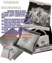 BRAND NEW IN BOX RARE FIND, DEADSTOCK WILTON YOUR CEREMONY 3PC SILVER UNITY C