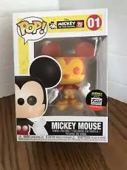 Funko Pop! Mickey Mouse (Orange & Red) # 01 - Disney Mickey 90 Yrs W/ PP