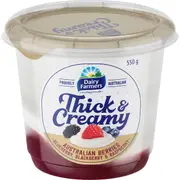 Dairy Farmers Thick & Creamy Australian Berries Yoghurt 550g