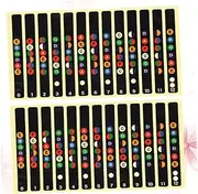 ULDIGI 10pcs Guitar Fretboard Sticker Notes Map Labels for Acoustic/electric Guitar Learning Tool
