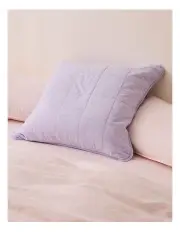 [Sheet Society] Rory Washed Cotton European Pillowcase Pair in Lilac