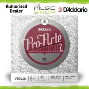D'Addario Pro-Arte Violin String Set - 4/4 Scale, Medium Tension - J56 4/4M