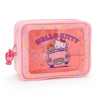 在飛比找樂天市場購物網優惠-Hello Kitty 粉色 方形 防水 收納包 化妝包 K