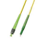 150M (492ft) OS2 FC/APC to LC/APC Fiber Optic Cable Simplex Singlemode 9/125
