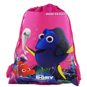 Disney Finding Dory Pink Drawstring Bag School Backpack
