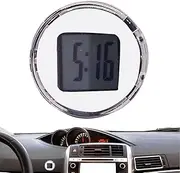 Car Clocks for Dash Stick | Digital Stick Vent Watch Small Car Clock - Adhesive Dashboard Decoration Waterproof Automotive Watch for Home & Cycle