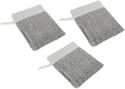 Baluue Soap Saver Bag 3pcs Sisal Mesh Bag for Bar Soap Exfoliating Foaming and Drying